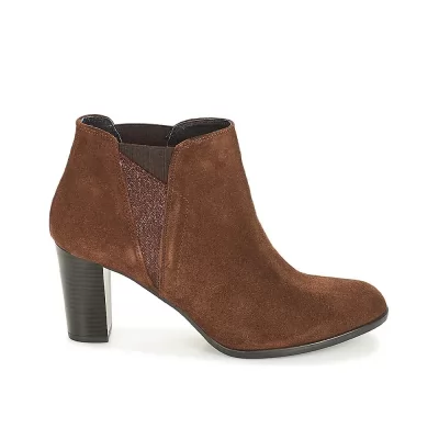 BOTTINES ANDRÉ ROSACE FEMME MARRON